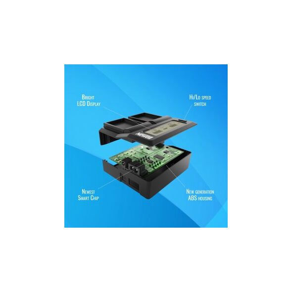 Φορτιστής διπλού καναλιού Newell DC-LCD για μπαταρίες BP-U60/U65/U90 για Sony