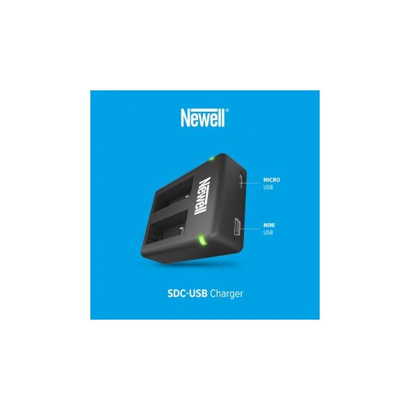 Διπλός φορτιστής Newell SDC-USB για μπαταρίες CINSBAJA για Insta360 Ace / Ace Pro