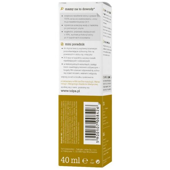 Tołpa Lipidro, odżywczy krem regenerujący, BOGATY, 40ml