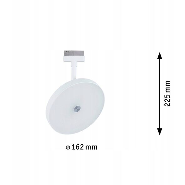 Προβολέας για ράγα URail HILDOR LED 3-STEP DIM 15W 850lm 3000K 230V λευκό RAL 9003 / μέταλλο