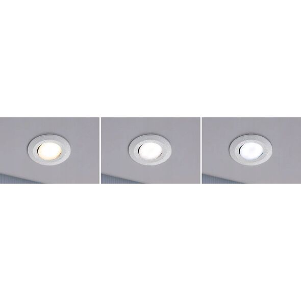 Σετ ενσωματωμένων φωτιστικών CALLA LED 10x5W 430lm στρογγυλό ρυθμιζόμενο 3000/4000/6500K IP65 230V λευκό ματ