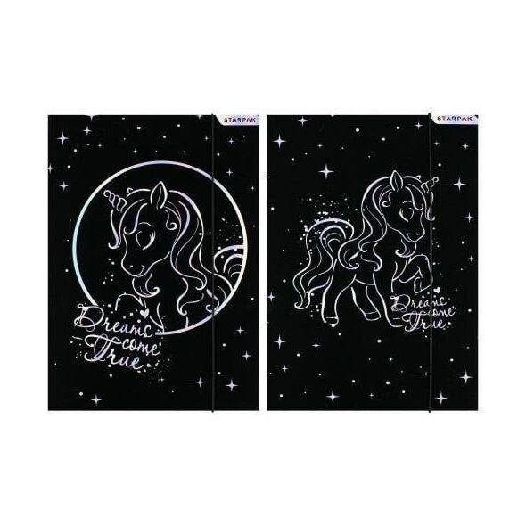 ΦΑΚΕΛΟΣ ΜΕ ΛΑΣΤΙΧΟ Α4 UNICORN HOLO STK FOL10/10