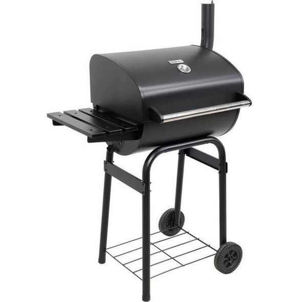 GRILL WĘGLOWY Z POKRYWĄ, RUSZT 47*34CM