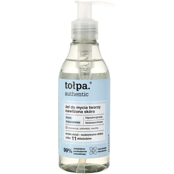 TOŁPA Authentic Żel do mycia twarzy - nawilżona skóra 195 ml