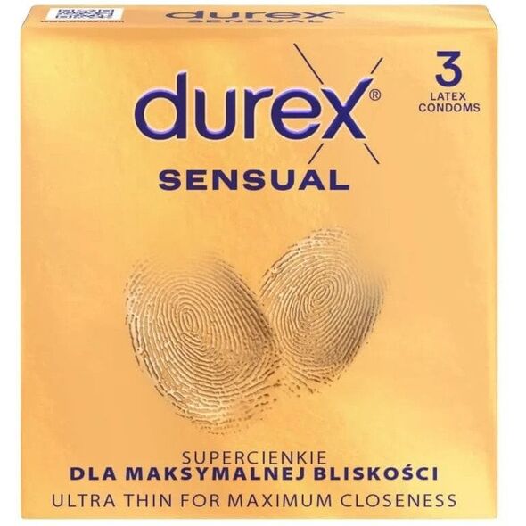 DUREX Αισθησιακά Προφυλακτικά εξαιρετικά λεπτά 1 συσκευασία-3 τεμάχια