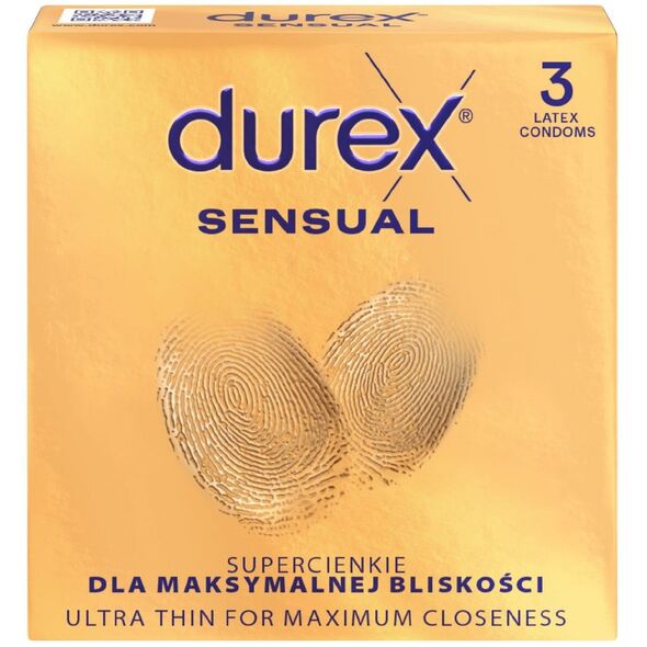 DUREX Αισθησιακά Προφυλακτικά εξαιρετικά λεπτά 1 συσκευασία-3 τεμάχια