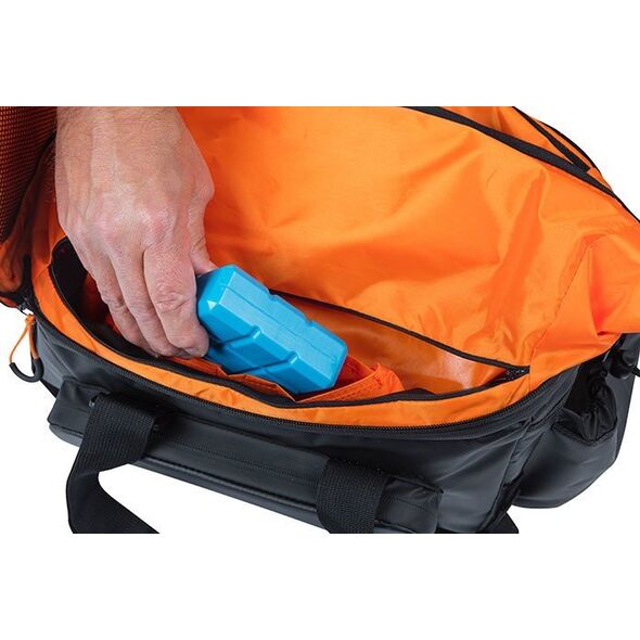 Torba na bagażnik BASIL MILES TARPAULIN TRUNKBAG XL PRO 9-36L, 100% wodoodporna black orange (bez płytki mocującej) (NEW 2024)