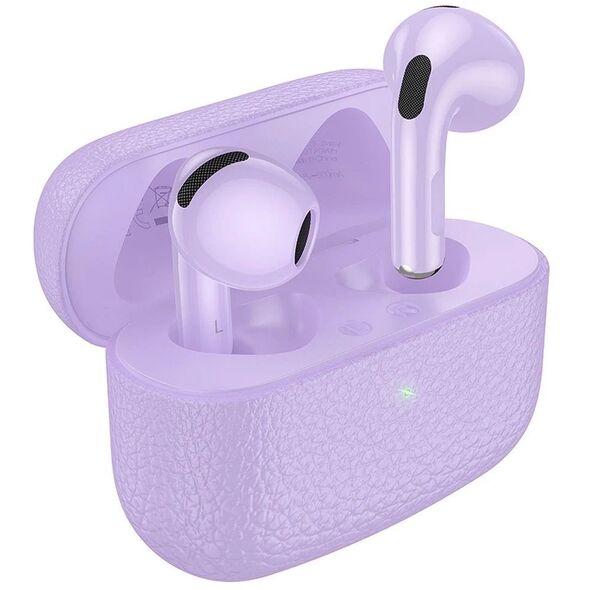 HOCO Słuchawki Bezprzewodowe Bluetooth TWS EQ15 Fioletowe