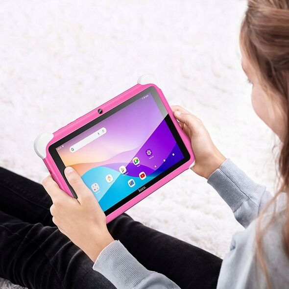 HOCO tablet dla dzieci 3GB / 32GB HD Android 14 HI10 różowy