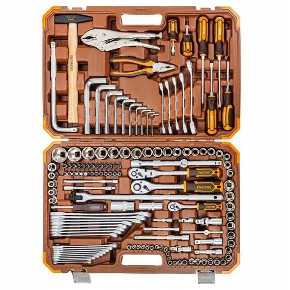 Zestaw narzędzi 142el. 1/4", 3/8" i 1/2" (6-kątnych) (4-32mm)