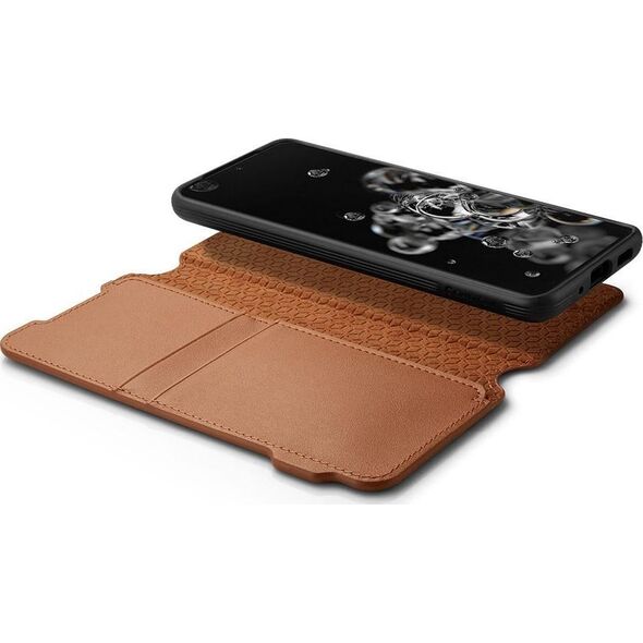 Spigen SPIGEN CIEL WALLET BRICK GALAXY S20 ULTRA SADDLE BROWN