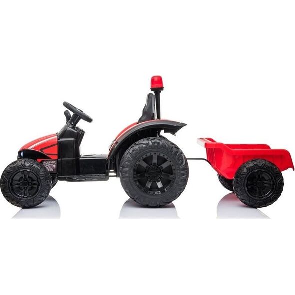 Lean Cars Traktor na akumulator z Przyczepą HZB-200 Czerwony