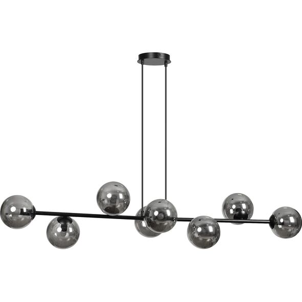 Lampa wisząca Orno LETO lampa wisząca, moc max.8x40W, E14, czarno-grafitowa