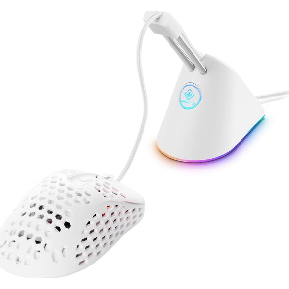 Mouse bungee Deltaco Deltaco Gaming Mouse Bungee RGB Biała GAM-044-W