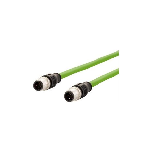 Metz Kabel połączeniowy METZ CONNECT M12 męski-M12 męski, 4-biegunowy kodowany D, 5 m