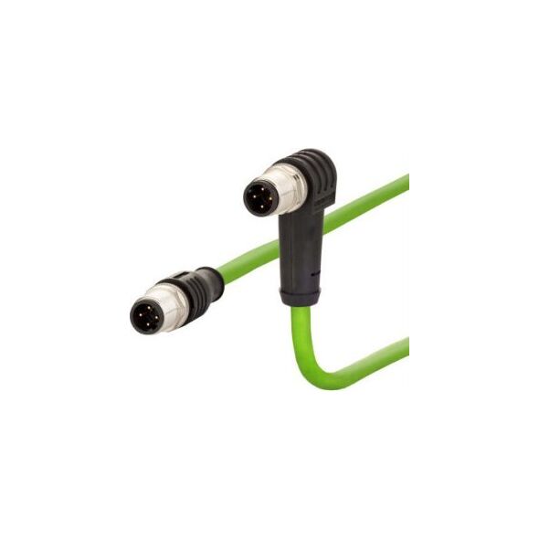 Metz METZ CONNECT kabel połączeniowy M12 męski-M12 męski, 4-biegunowy z kodem D, hakowy, 10 m
