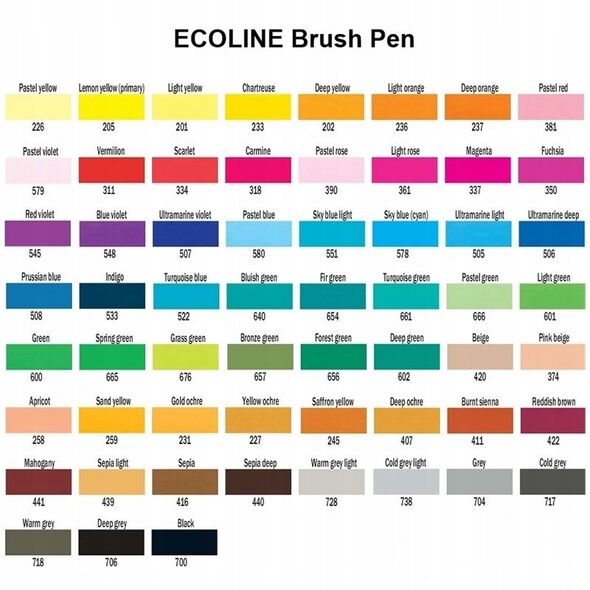 Σετ πινέλων Ecoline Galaxy | 10 χρώματα