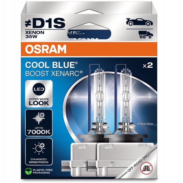 Λάμπα (Σετ 2 τεμ.) D1S 85V 35W PK32D-2 χωρίς οδική έγκριση Cool Blue Boost 7000K