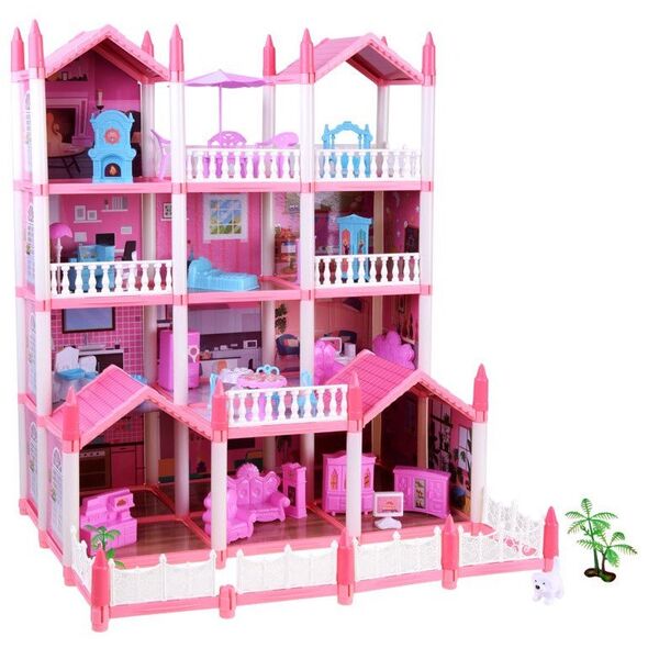 Domek willa dla lalek + mebelki 222 el. ZA4456 EDUKAMP