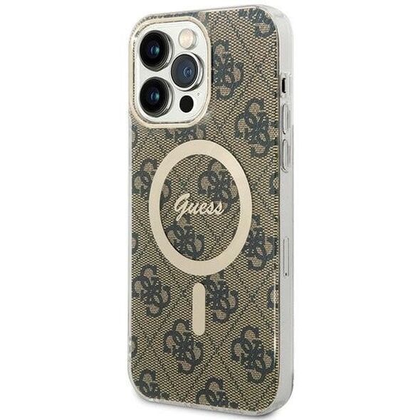 Guess GUHMP15XH4STW iPhone 15 Pro Max6.7" brązowy/brown hardcase IML 4G MagSafe