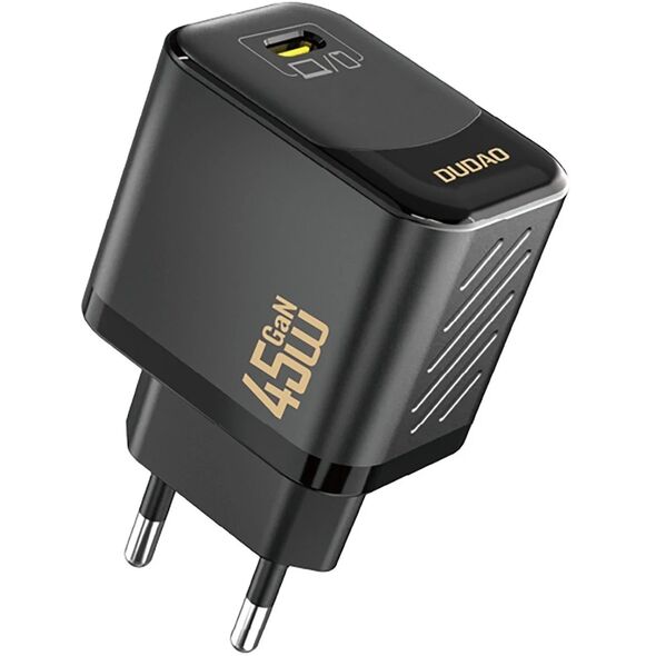 Ładowarka sieciowa Czarna Dudao A28 GaN 45W USB-C | Szybkie ładowanie