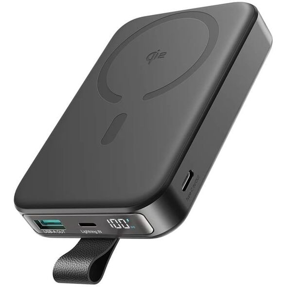 Magnetyczny bezprzewodowy power bank Joyroom JR-PBM11 22.5W z podstawką (czarny)