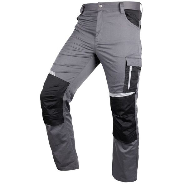 Spodnie robocze Mix&Match, szaro-czarne, rozmiar S