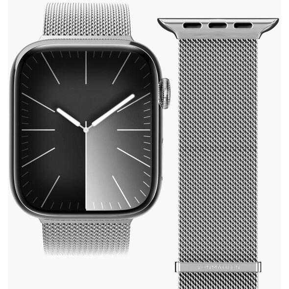 Vonmählen Milanese Loop 2, Strap, Smartwatch, Silver, Apple, Apple Watch 44 | 45 | 46 | 49 mm, Stainless steel