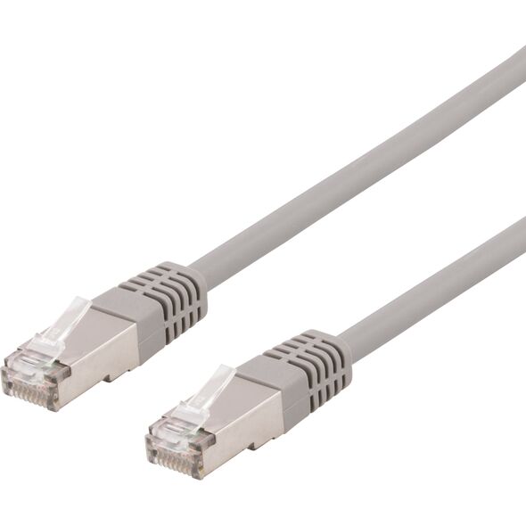 DELTACO U/STP Cat6a patchkabel, LSZH, 25m, Grey