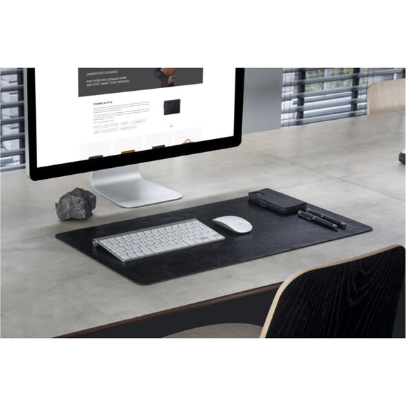 dbramante1928 Copenhagen - Desk Mat - Large - Black, Black, Leather, Non-slip base