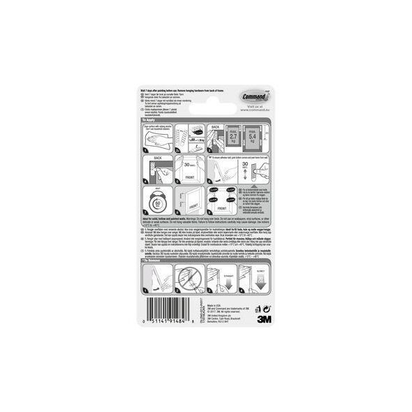 3M 17201BLK, Black, Metal, Wood