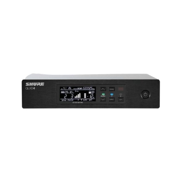 Shure QLXD4E-K51 Odbiornik mikrofonu bezprzewodowego Uchwyt do montażu w szafie
