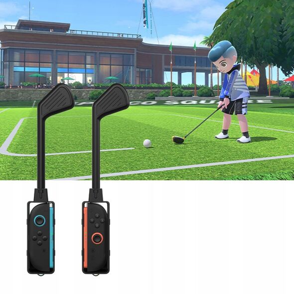 2x Ράβδος Κοντάρι για Γκολφ Golf για Joy-con για Nintendo Switch 2 για Mario Golf / 2x Μαύρο / JYS-ns2265