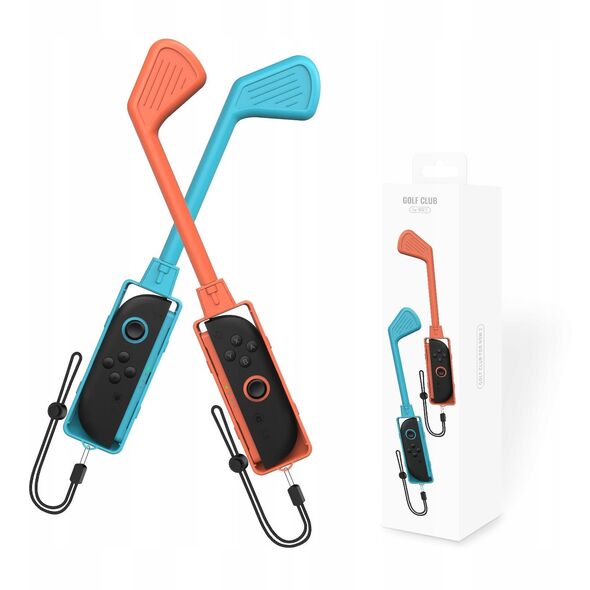2x Μπαστούνι Γκολφ Golf Joy-con Nintendo Switch 2 / Nsw 2 / Μπλε και Πορτοκαλί / JYS-ns2265