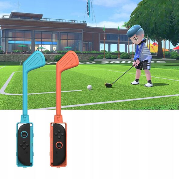 2x Μπαστούνι Γκολφ Golf Joy-con Nintendo Switch 2 / Nsw 2 / Μπλε και Πορτοκαλί / JYS-ns2265