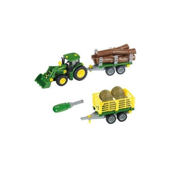 Τρακτέρ John Deere για συναρμολόγηση με 2 ρυμουλκούμενα