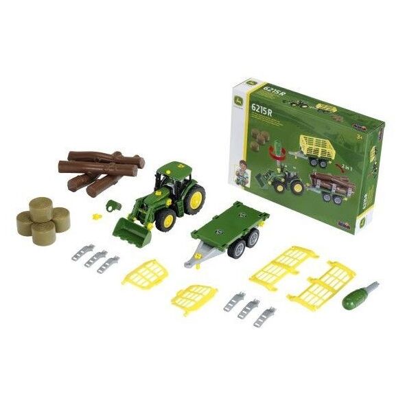 Τρακτέρ John Deere για συναρμολόγηση με 2 ρυμουλκούμενα