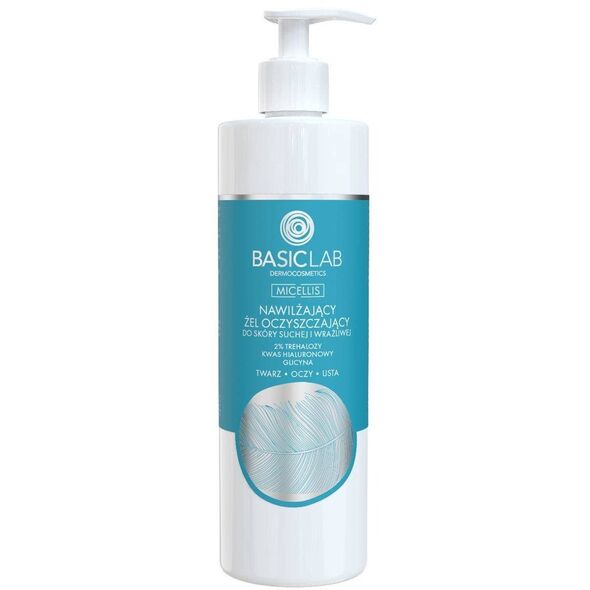 BASICLAB Micellis żel oczyszczający żel oczyszczający 2% Trehalozy Kwas Hialuronowy & Glicyna 300ml