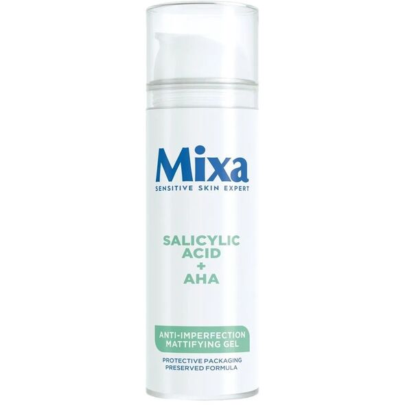 MIXA_Żel matujący do twarzy przeciw niedoskonałościom Kwas Salicylowy + Kwasy AHA 50ml
