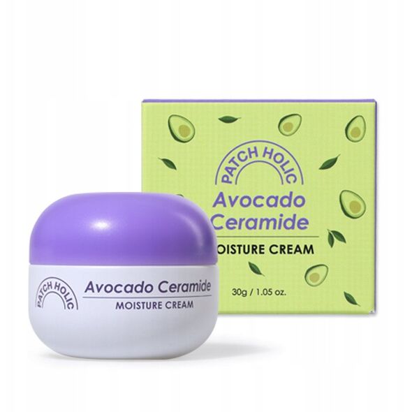 PATCH HOLIC_Avocado Ceramide Moisture Cream nawilżający krem do twarzy z Awokado i Ceramidami 30g