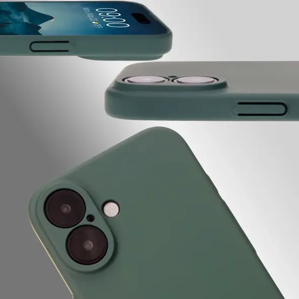 Etui Bizon Case Łupka do Apple iPhone 16 zielone