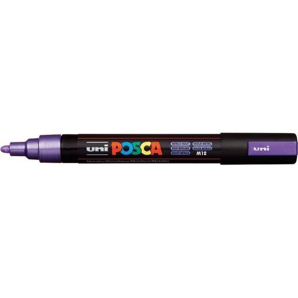 Uni MARKER PLAKATOWY UNI POSCA PC-5M METALICZNY FIOLETOWY