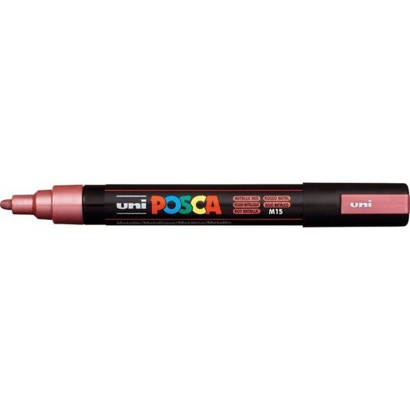 Uni MARKER PLAKATOWY UNI POSCA PC-5M METALICZNY CZERWONY