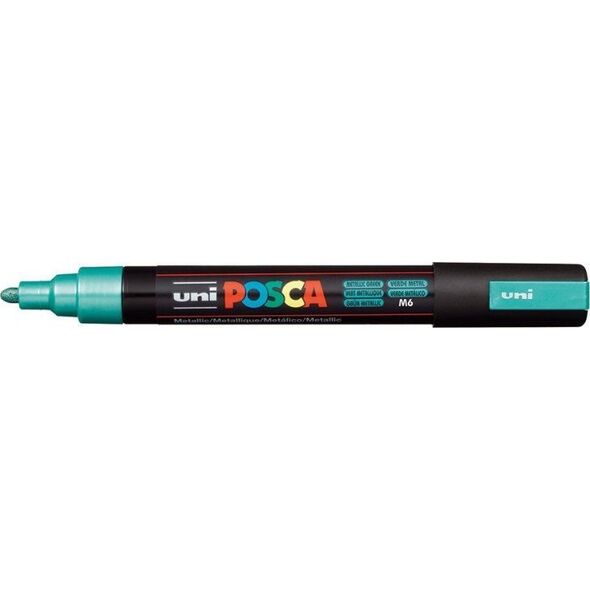 Uni MARKER PLAKATOWY UNI POSCA PC-5M METALICZNY ZIELONY