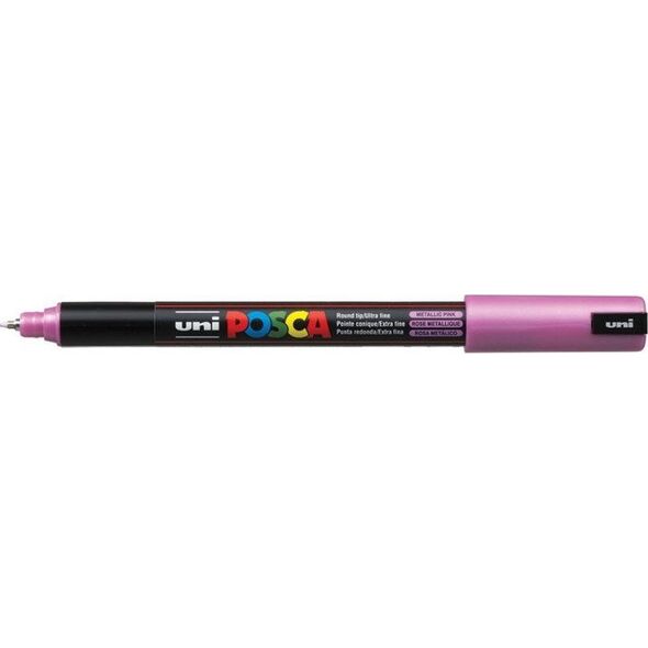Uni MARKER PLAKATOWY UNI POSCA PC-1MR METALLIC RÓŻOWY