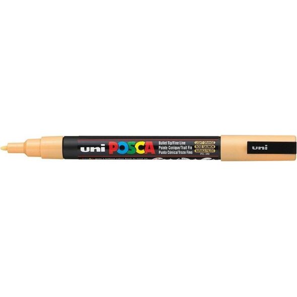 Uni MARKER PLAKATOWY UNI POSCA PC-3M JASNO-POMARAŃCZOWY