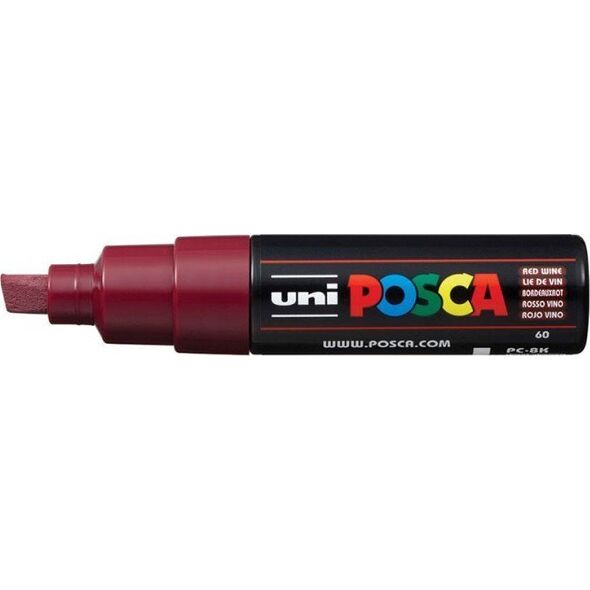 Uni MARKER PLAKATOWY UNI POSCA PC-8K CIEMNO-CZERWONY