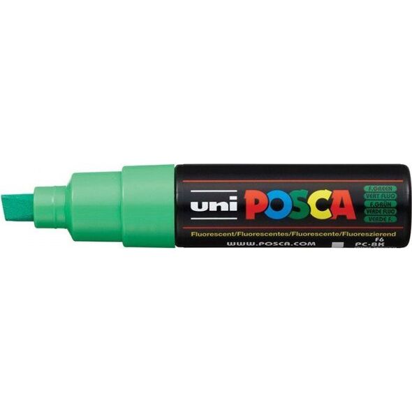 Uni MARKER PLAKATOWY UNI POSCA PC-8K FLUORESCENCYJNY ZIELONY