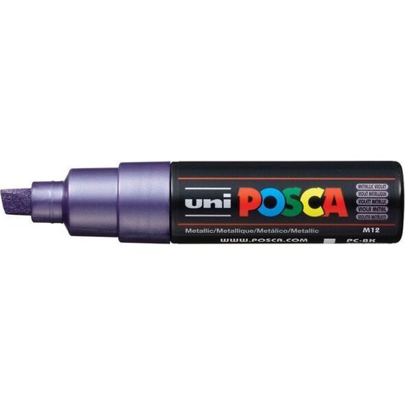 Uni MARKER PLAKATOWY UNI POSCA PC-8K METALLIC FIOLETOWY
