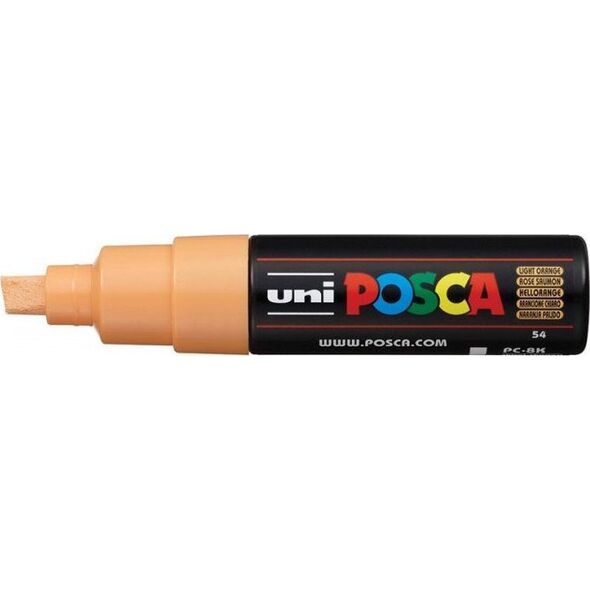 Uni MARKER PLAKATOWY UNI POSCA PC-8K FLUORESCENCYJNY JASNO-POMARAŃCZOWY
